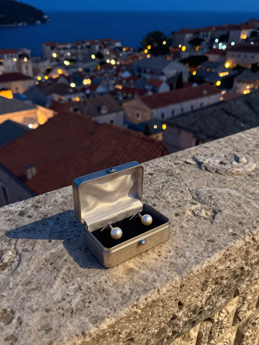 Silver Cufflink Box in Dubrovnik in in Dubrovnik, Croatia