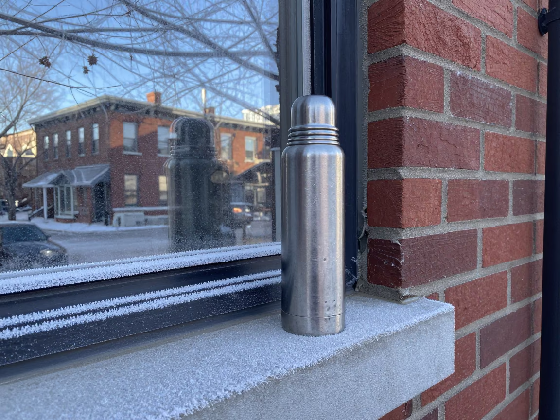Silver Thermos in Halifax in in Halifax, Canada