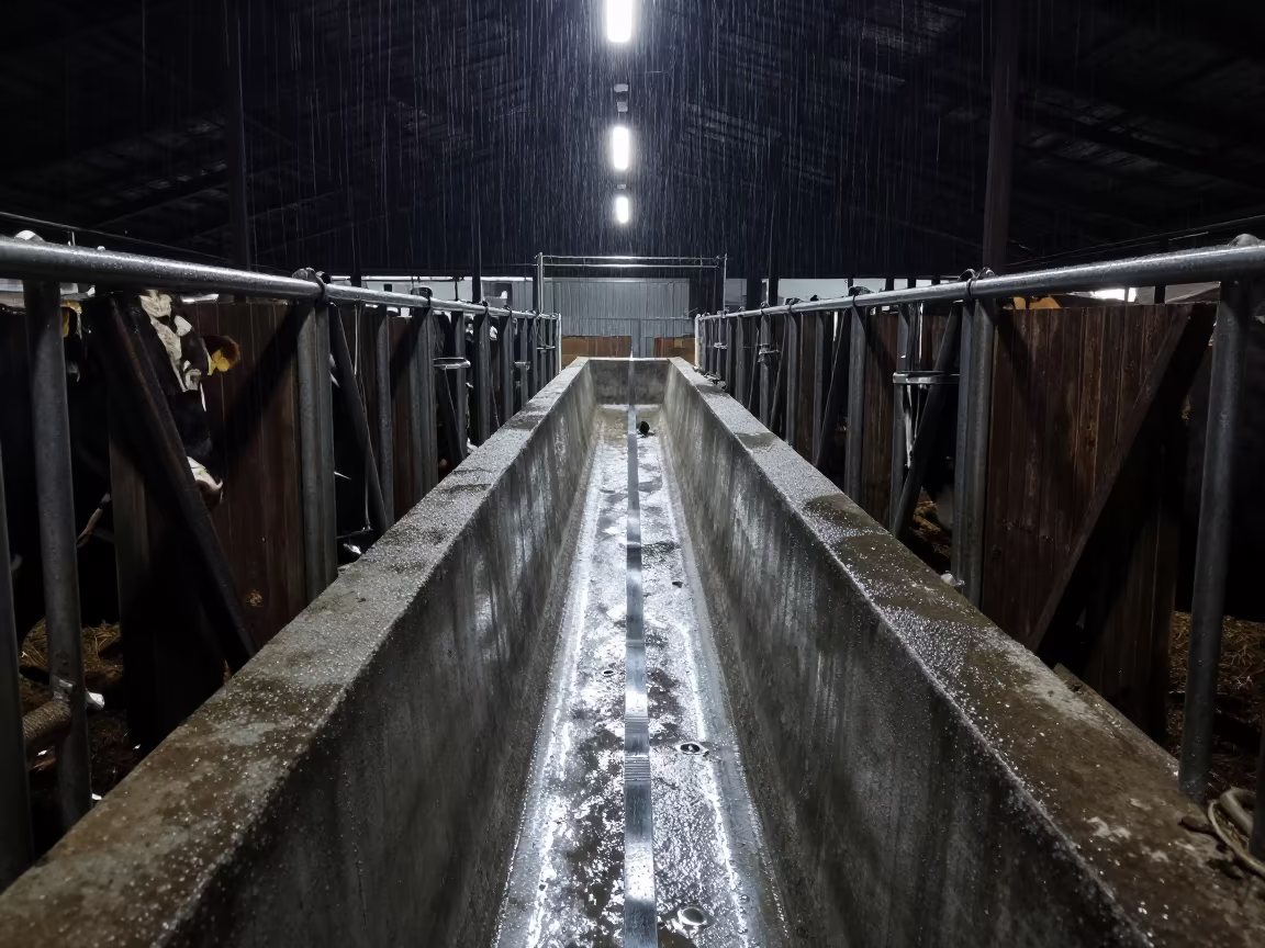 Silvery Rain Magnet Strip in Liaoning Corral in inside a ranch corral in Liaoning