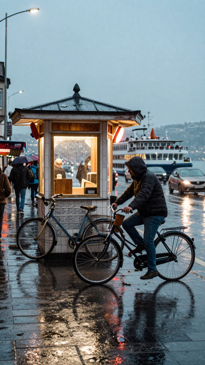 Simit Vendor in Istanbul in in Istanbul, Turkey