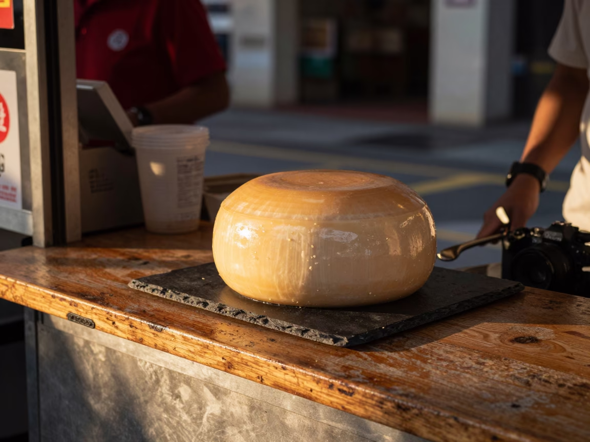 Singapore Cheese Dome at Golden Hour in in Singapore, Singapore