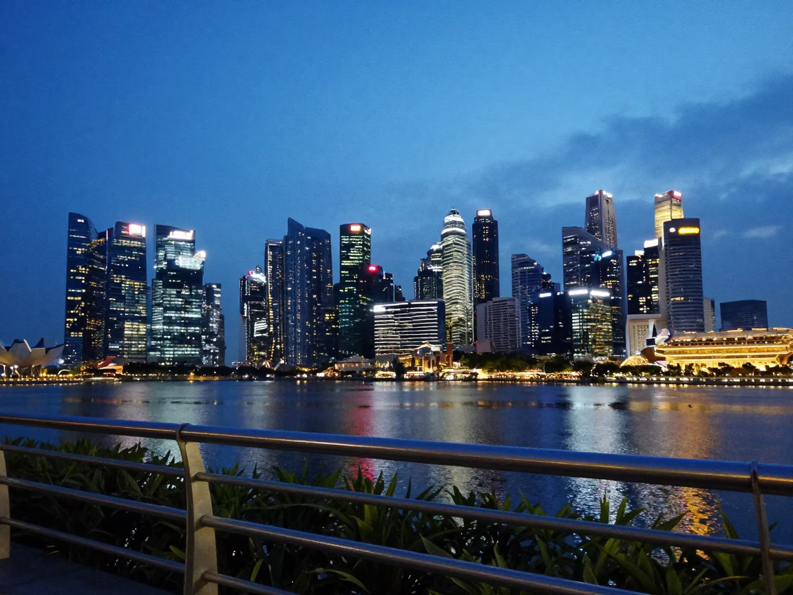 Singapore Marina Bay Sands And City Skyline in in Singapore, Singapore