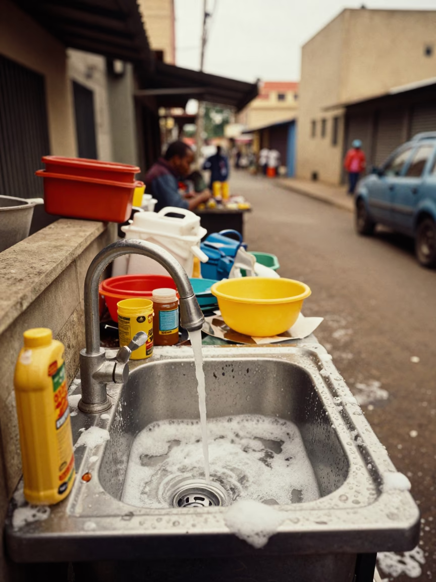 Sink Area in Johannesburg in in Johannesburg, South Africa