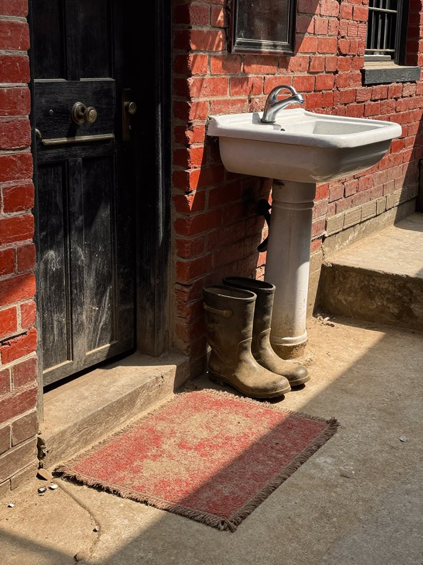 Sink in Kathmandu at Afternoon Light in in Kathmandu, Nepal