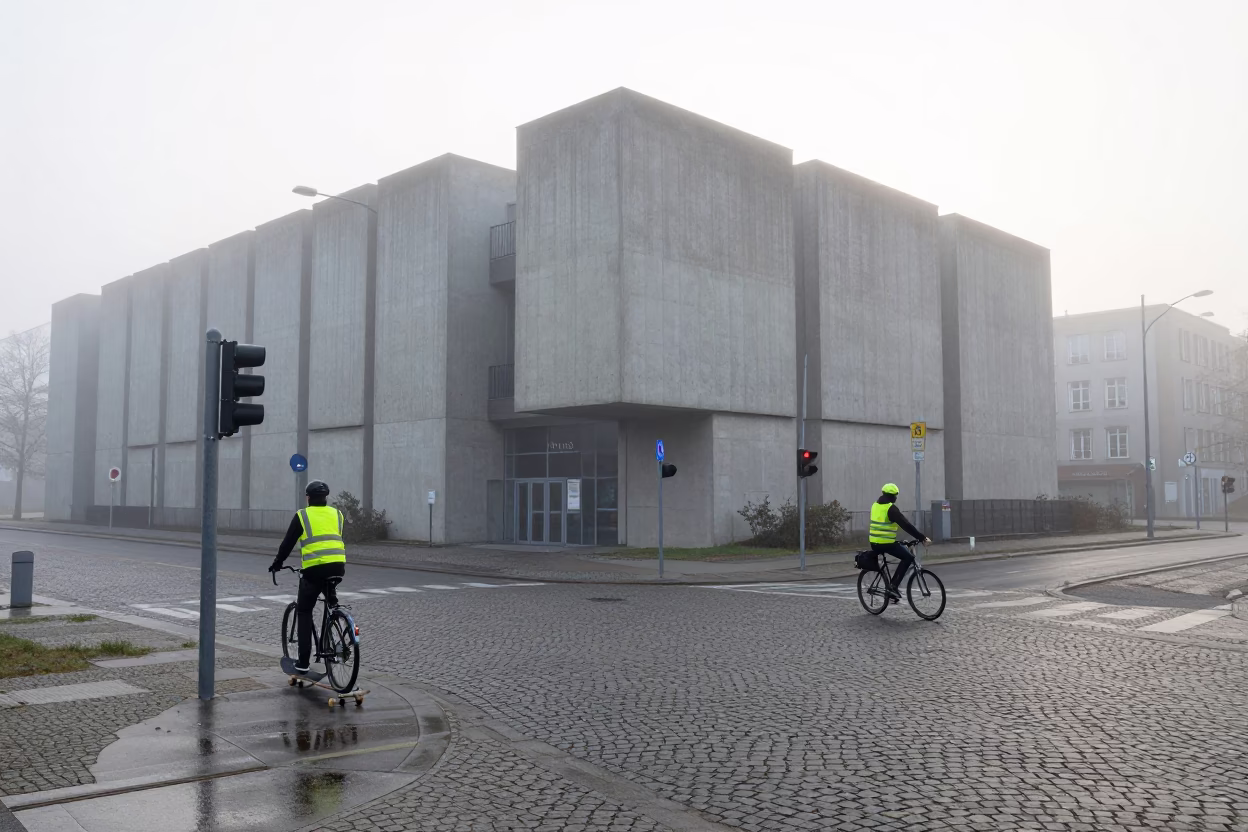 Skateboard in Berlin at Dawn Light in in Berlin, Germany