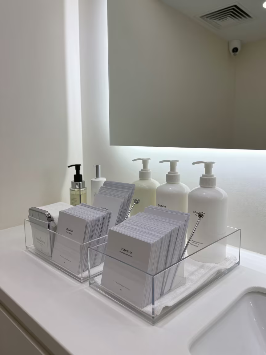 Skincare Organizer Tray in Haiphong Salon in inside a skincare treatment room near Haiphong
