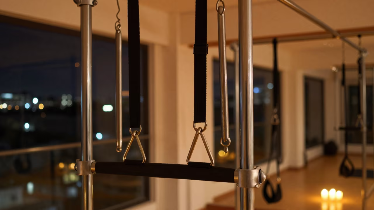 Sled Harness Rail in Kisangani Yoga Studio in inside a yoga studio before the session begins near Kisangani