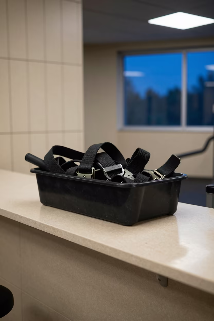 Sled Harness Repair Tub at Ajmer Gym Desk in at a gym check-in desk in Ajmer