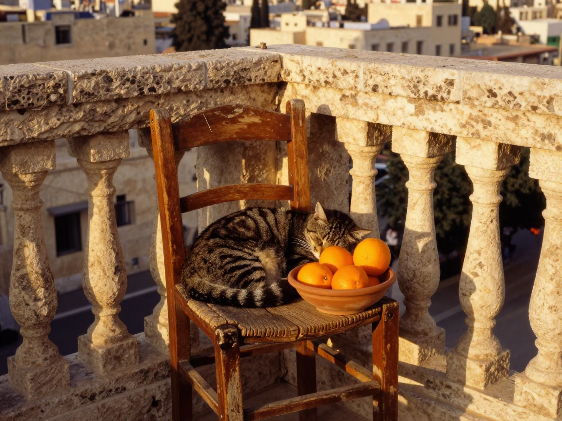 Sleeping Cat in Amman in in Amman, Jordan
