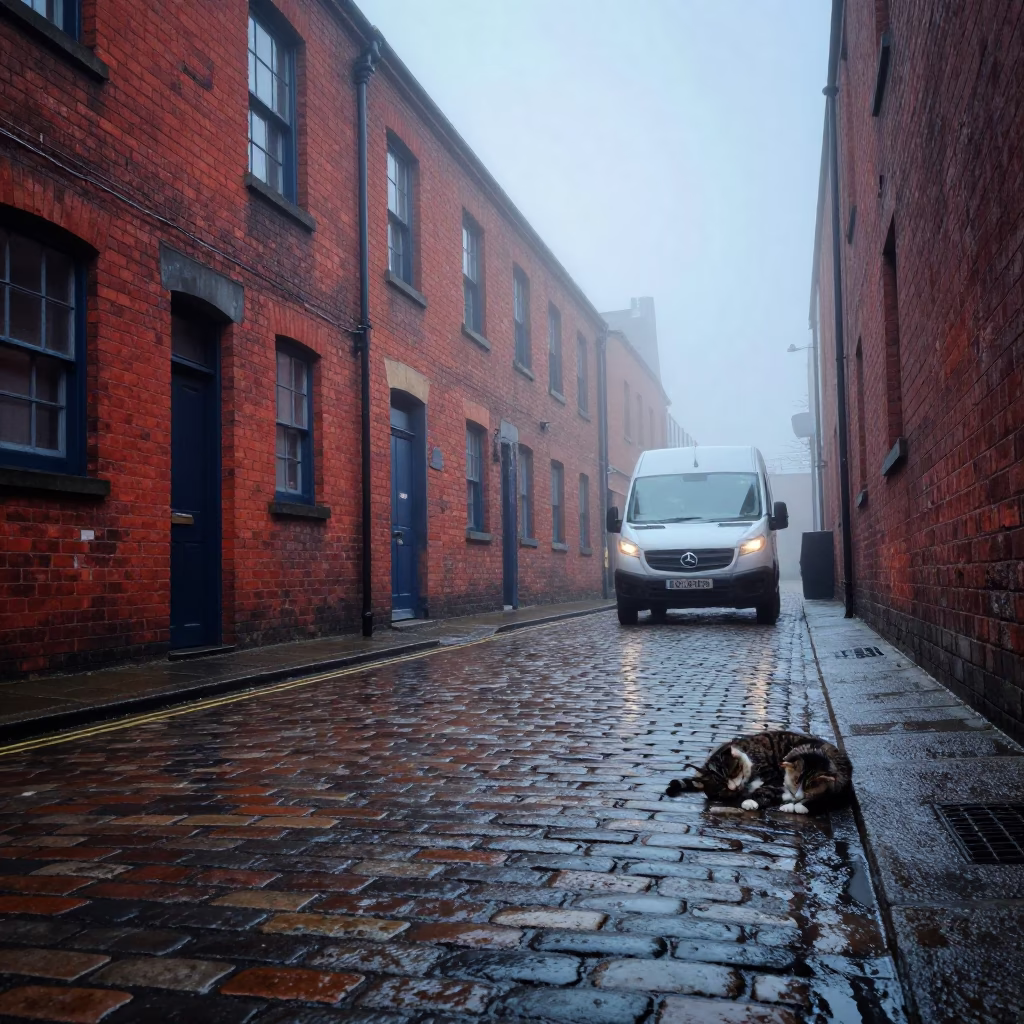Sleeping Cat in Bristol in in Bristol, United Kingdom