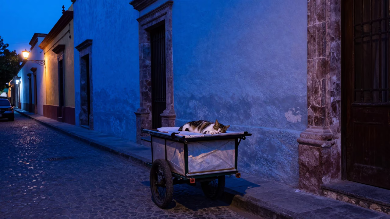 Sleeping Cat in Guadalajara in in Guadalajara, Mexico