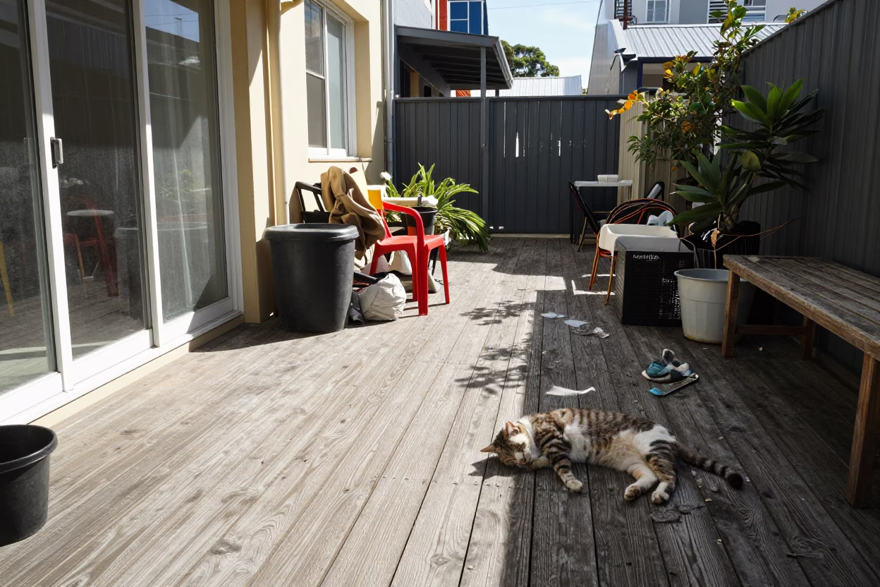 Sleeping Cat in Perth in in Perth, Western Australia, Australia