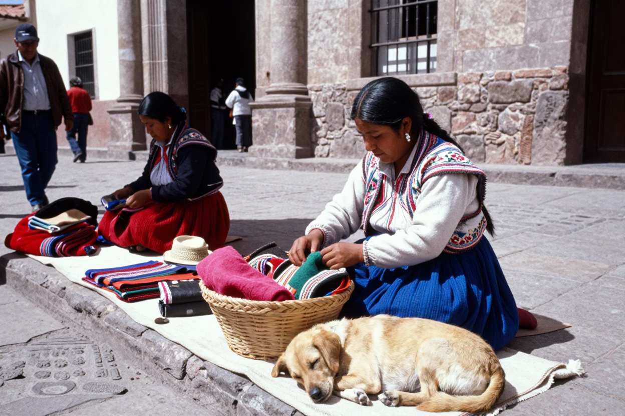 Sleeping Dog in Cusco in in Cusco, Peru