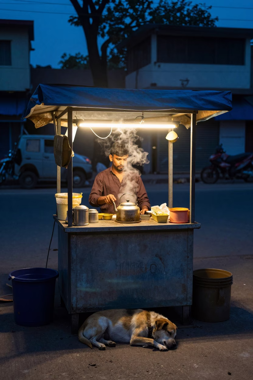 Sleeping Dog in Delhi in in Delhi, India
