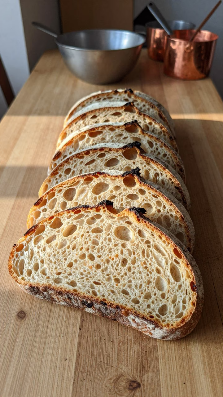 Sliced Sourdough Bread in Košice Golden Light in in Košice