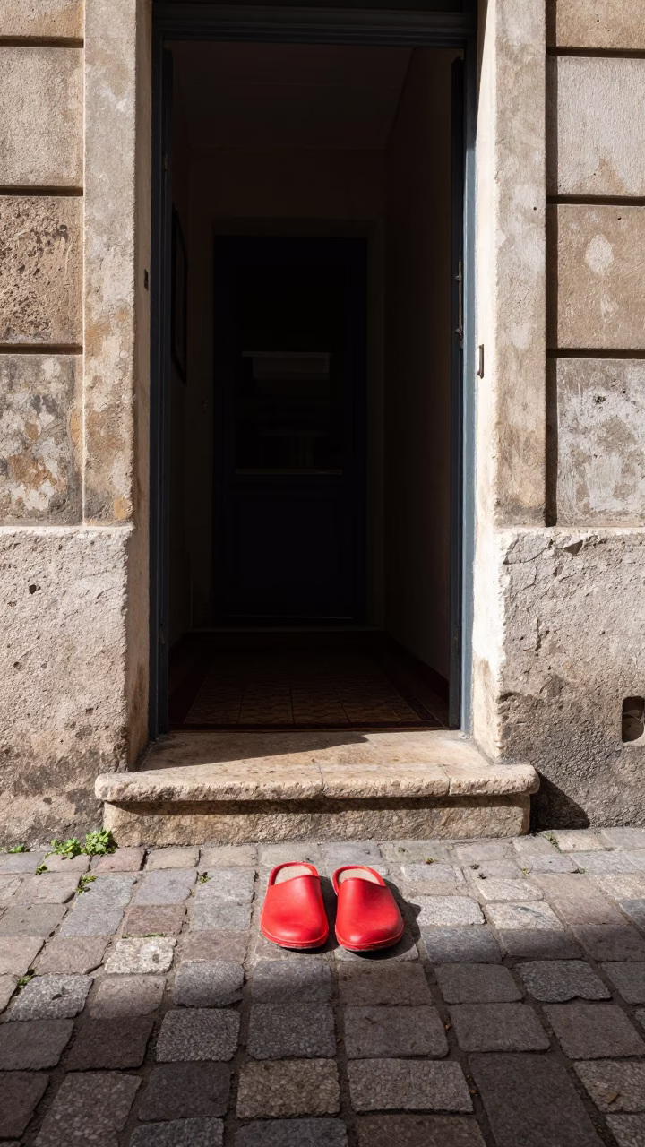Slippers at Afternoon Light in Lyon in in Lyon, France