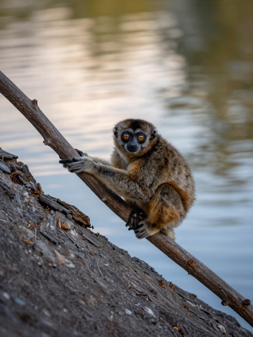 Slow Loris on Wind-Scoured Belgian Ridge in on a wind-scoured ridge in Belgium
