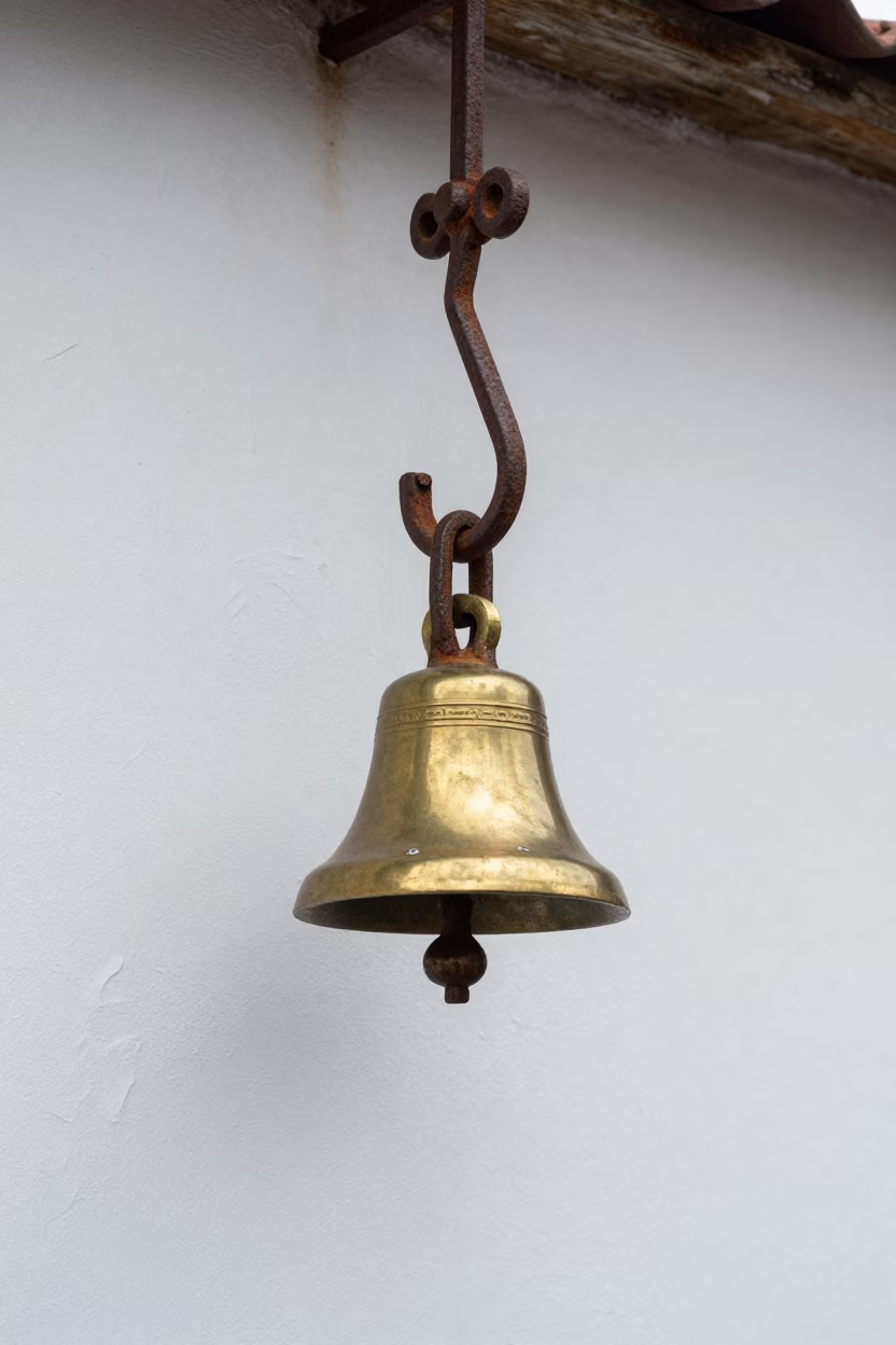 Small Brass Bell in Valparaiso in in Valparaiso, Chile