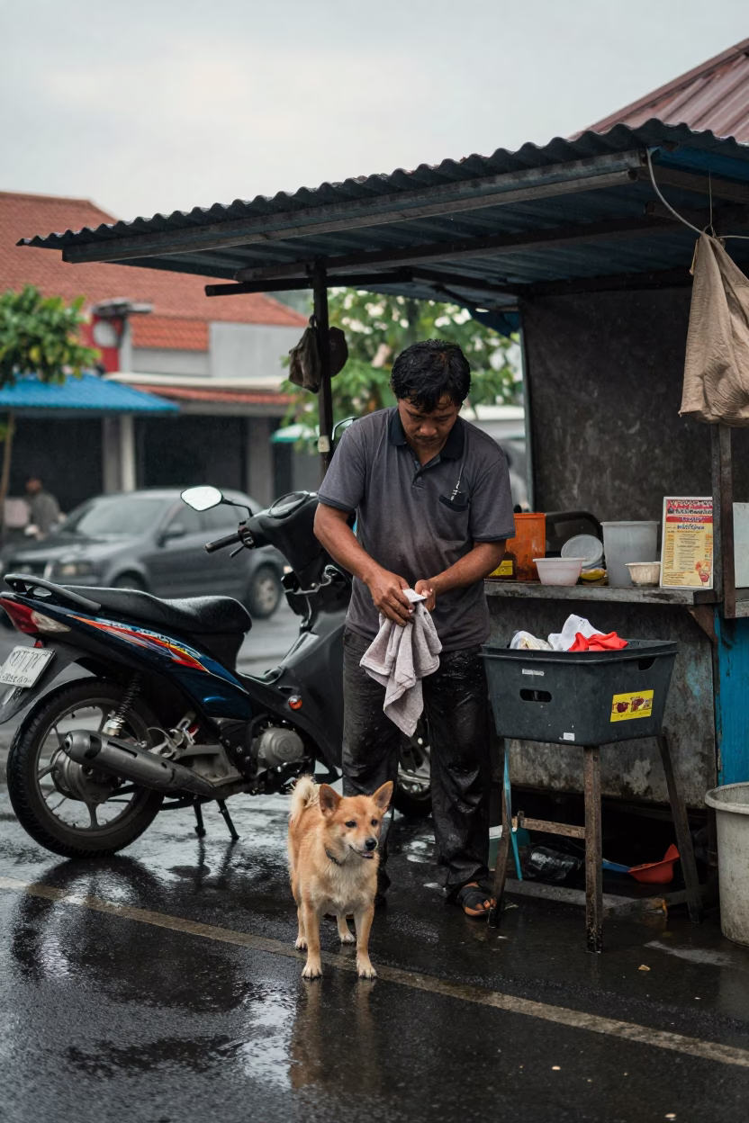 Small Dog in Denpasar in in Denpasar, Indonesia