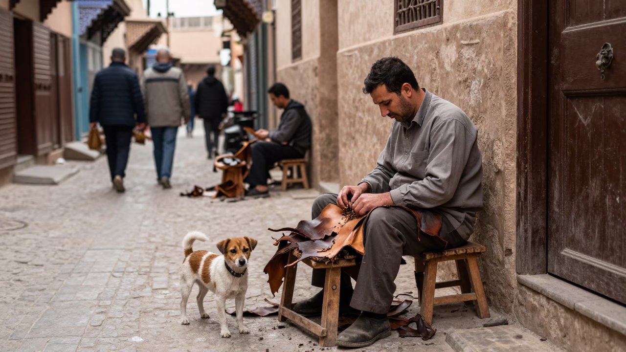 Small Dog in Fez in in Fez, Morocco