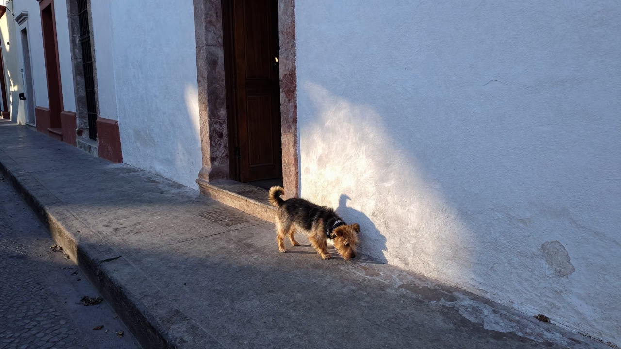 Small Dog in Merida in in Merida, Mexico