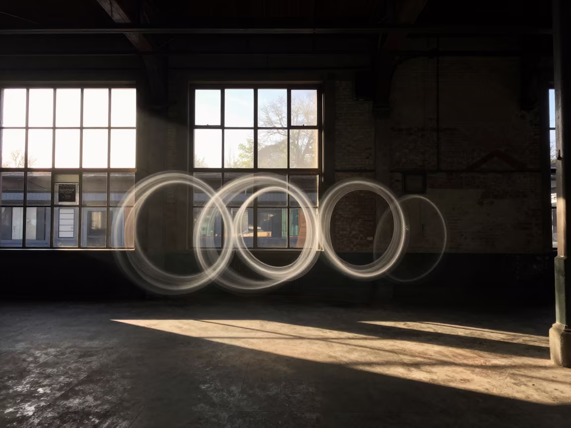 Smoke Rings in Predawn Train Terminal Light in inside a restored train terminal in Reims