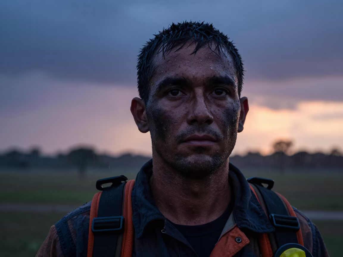 Smokejumper Portrait in Cienfuegos Twilight in in Cienfuegos