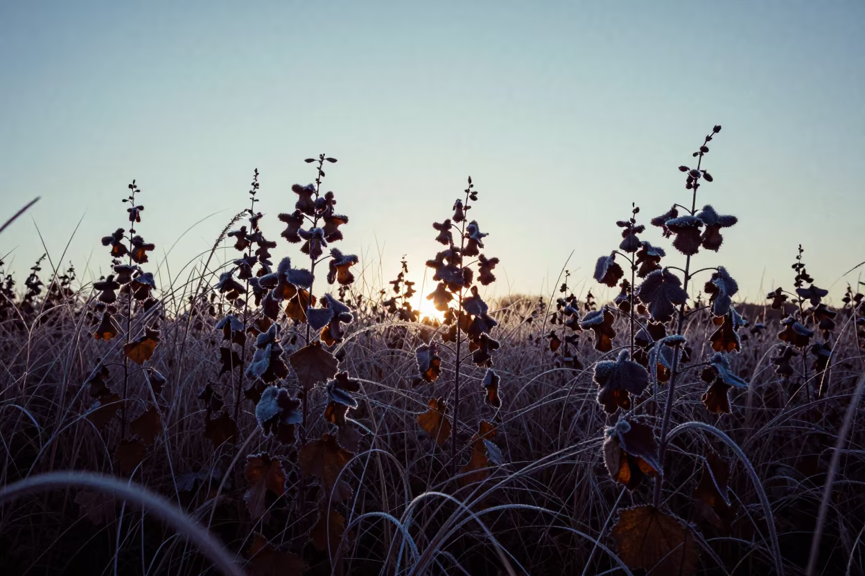 Snapdragon Silhouettes Frost Blue Hour Nanchang in in a bloom-heavy meadow near Nanchang