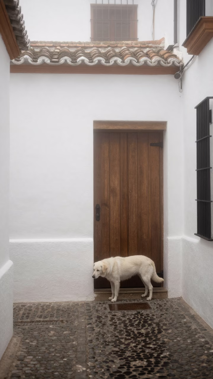 Sniffing Door in Granada in in Granada, Spain