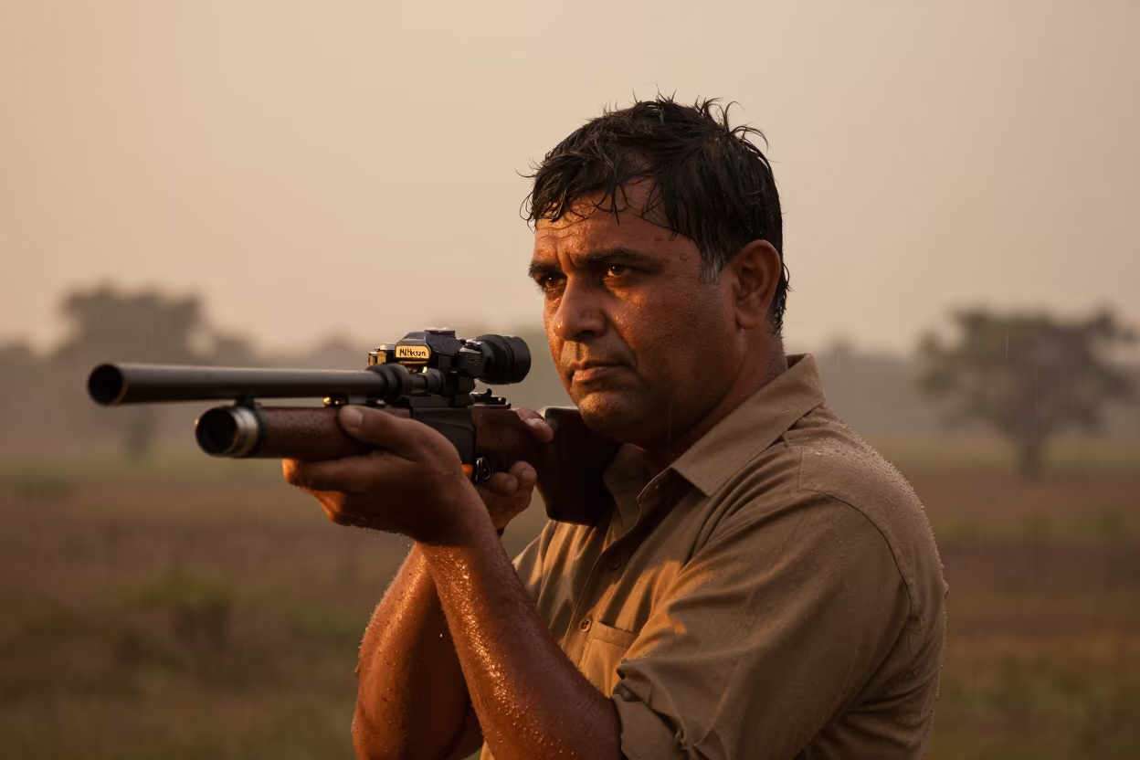 Sniper Instructor Eyes in Nagpur Rain in in Nagpur