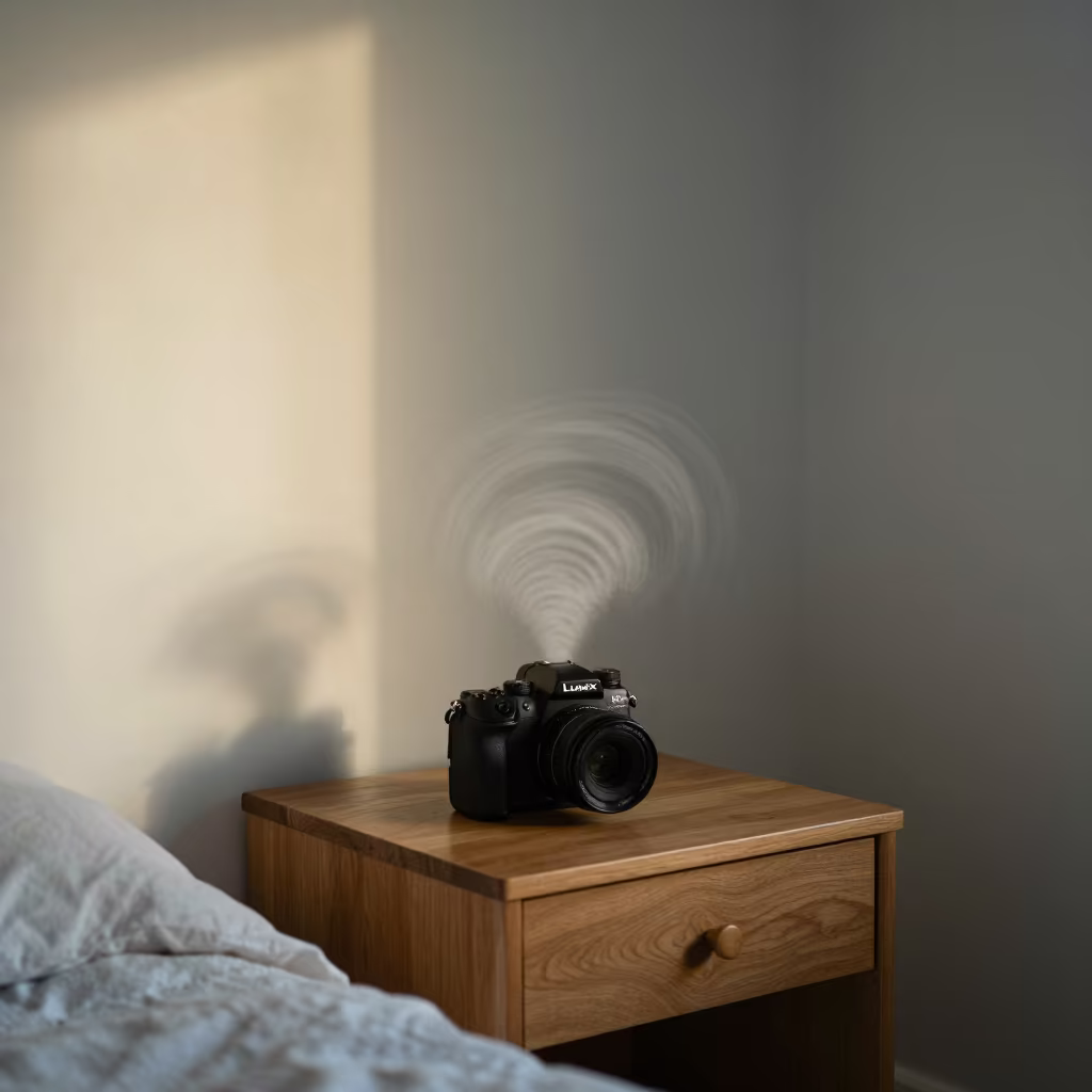 Snow Devil on Vancouver Bedside Table in on a bedside table in Vancouver