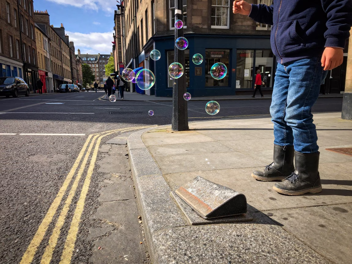 Soap Bubbles in Edinburgh in in Edinburgh, United Kingdom