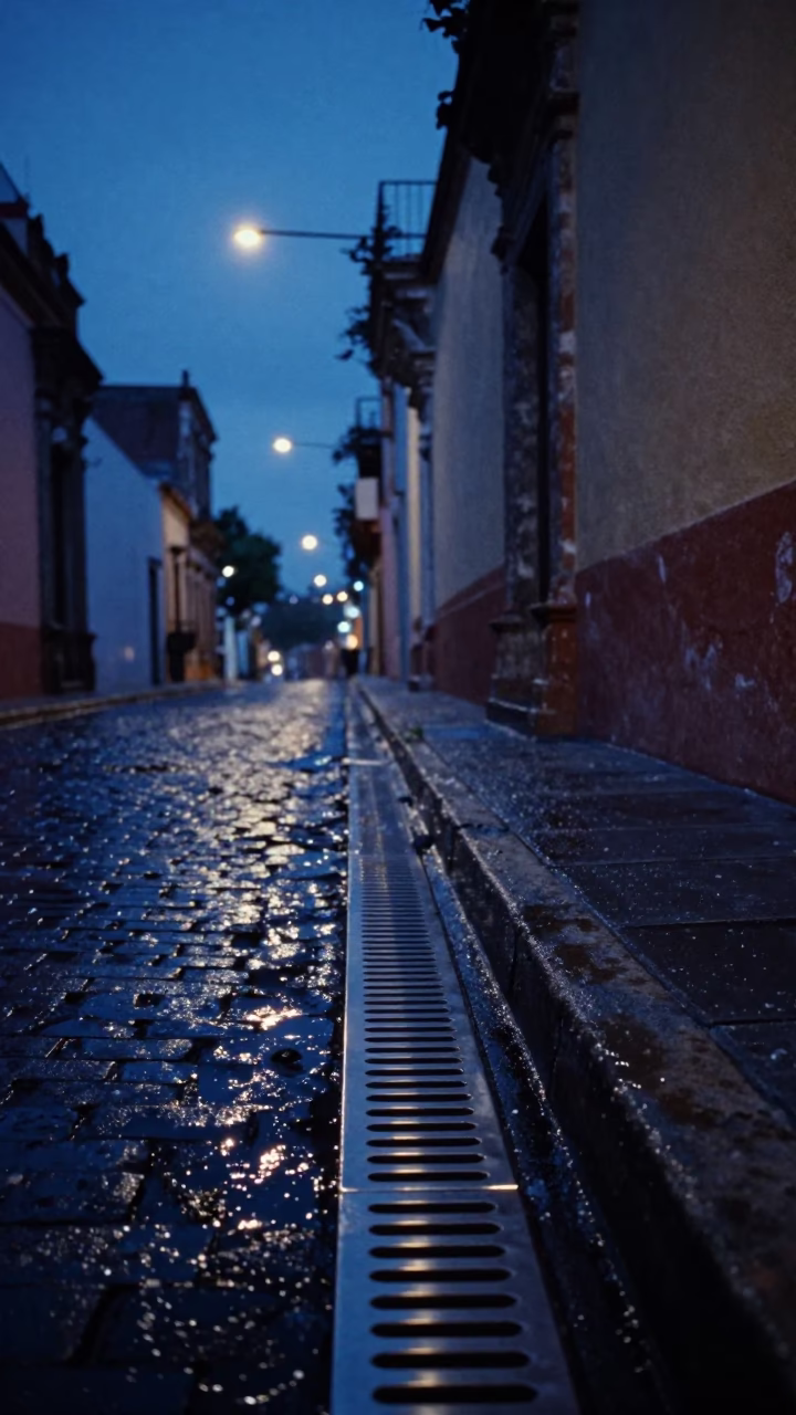 Soap Residue at Blue Hour in Mexico City in in Mexico City, Mexico