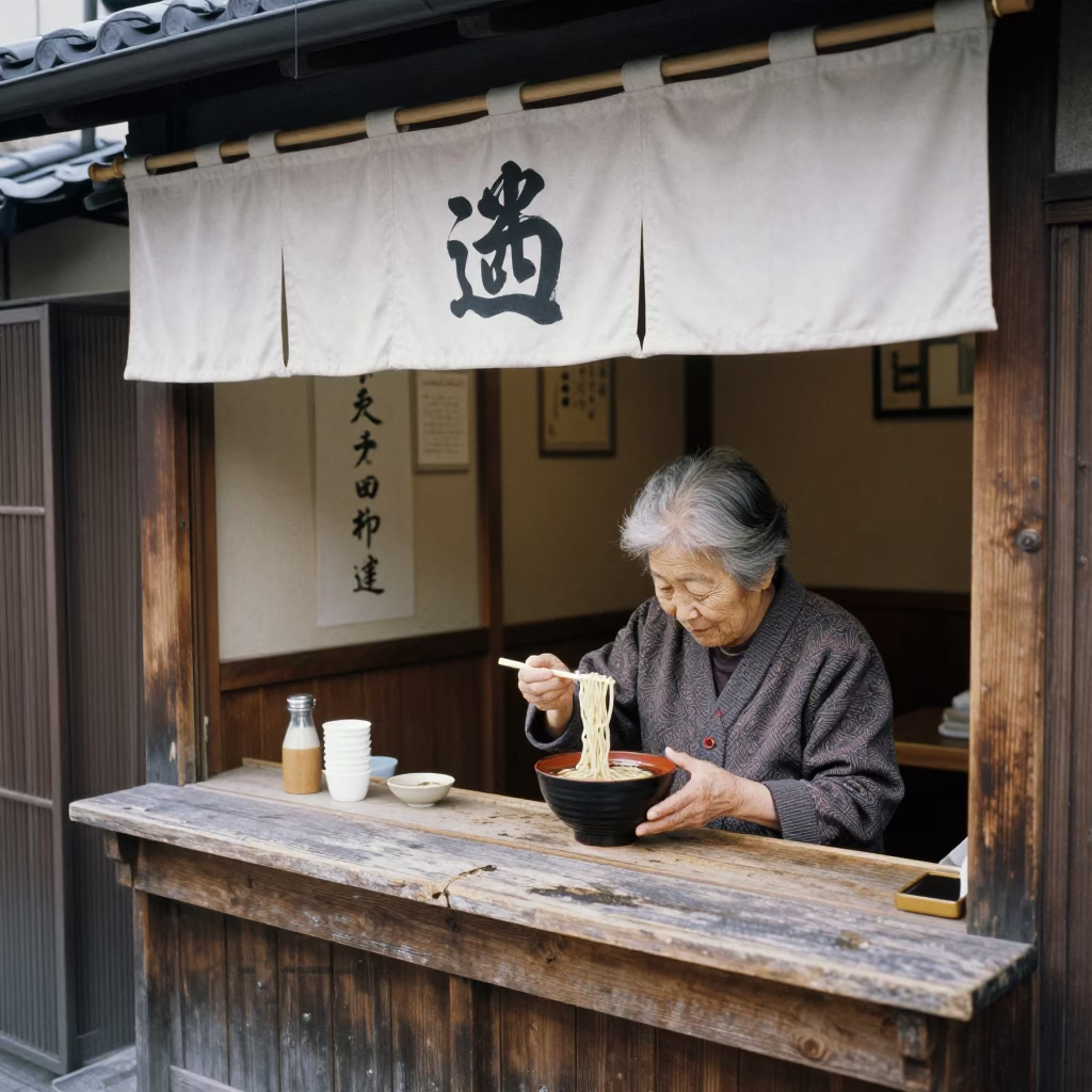 Soba Noodles in Kyoto in in Kyoto, Japan