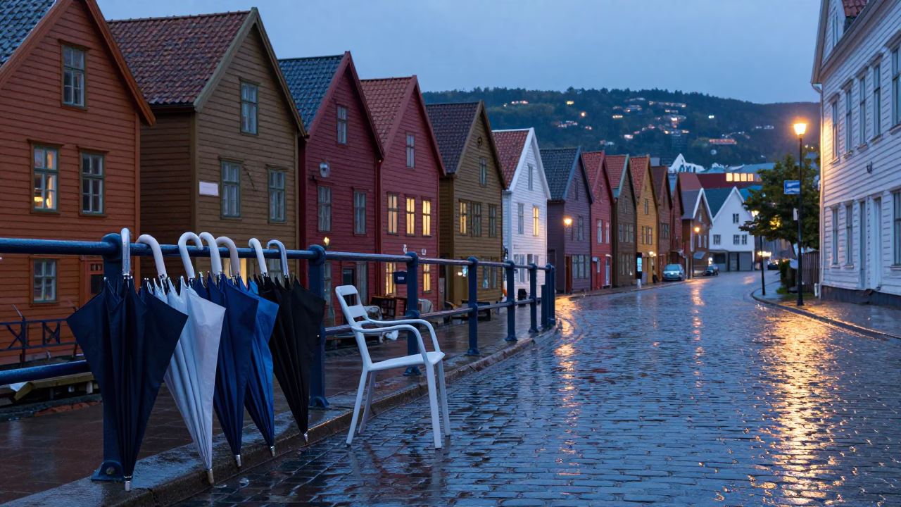 Solitary Chair in Bergen in in Bergen, Norway