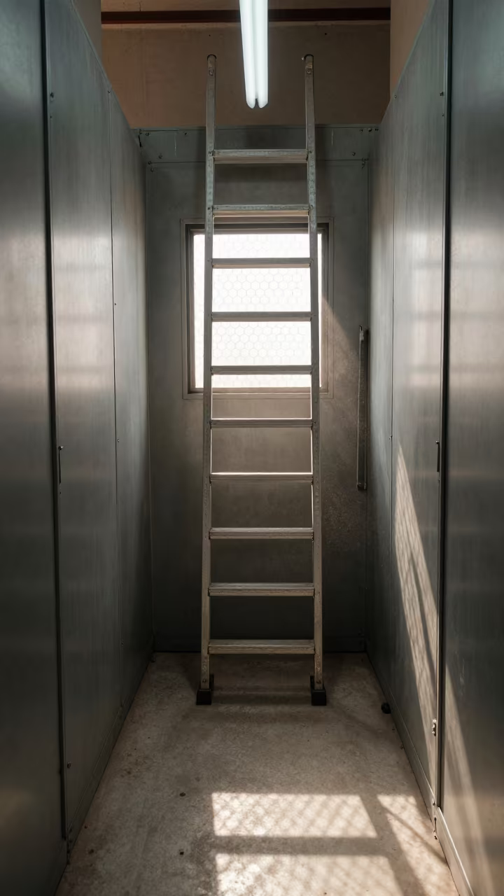 Sortation Ladder in Honey Light Riyadh Bay in inside a chilled distribution bay in Riyadh