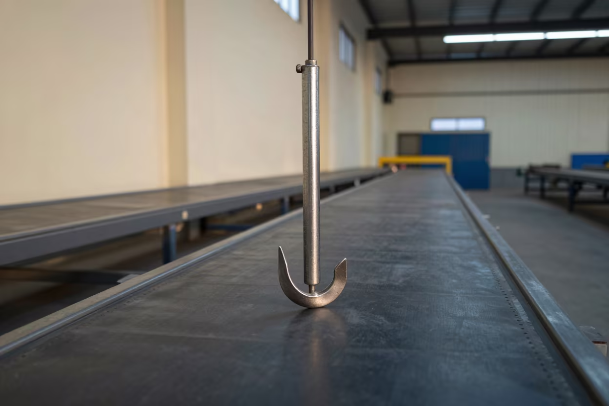 Sortation Pole Hook at Bago Logistics Belt in at a parcel sorting belt in Bago