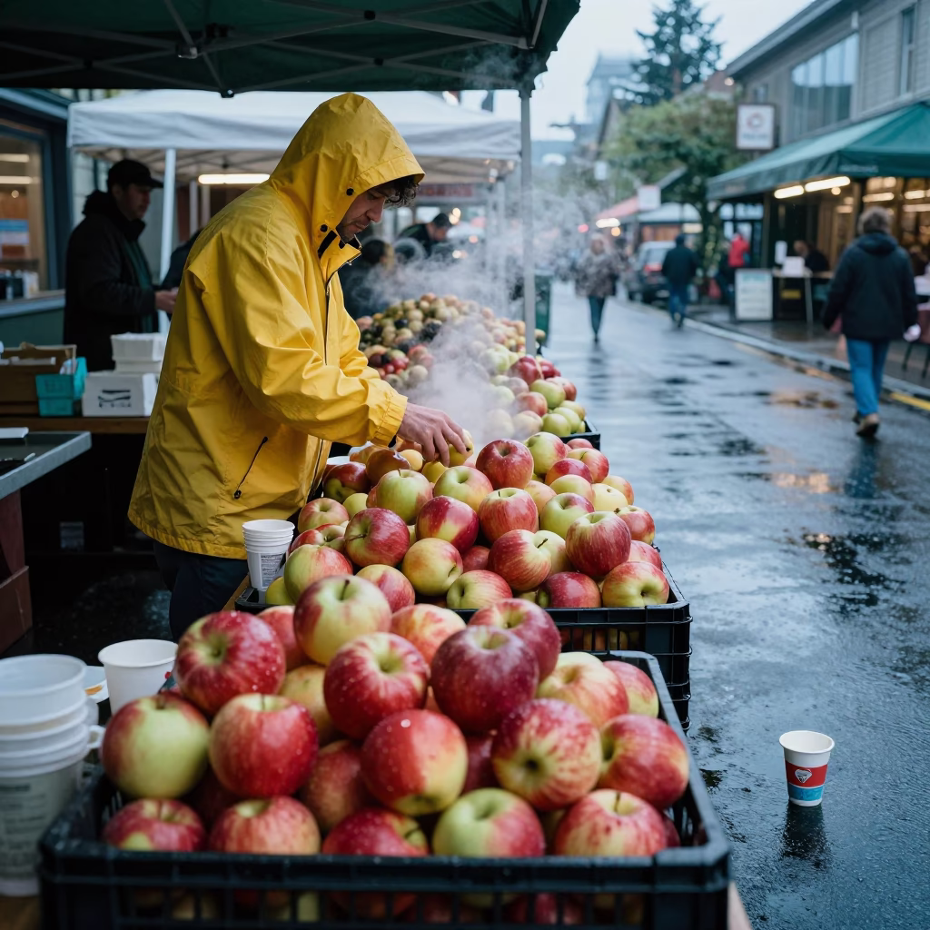 Sorting Apples in Seattle in in Seattle, Washington, United States