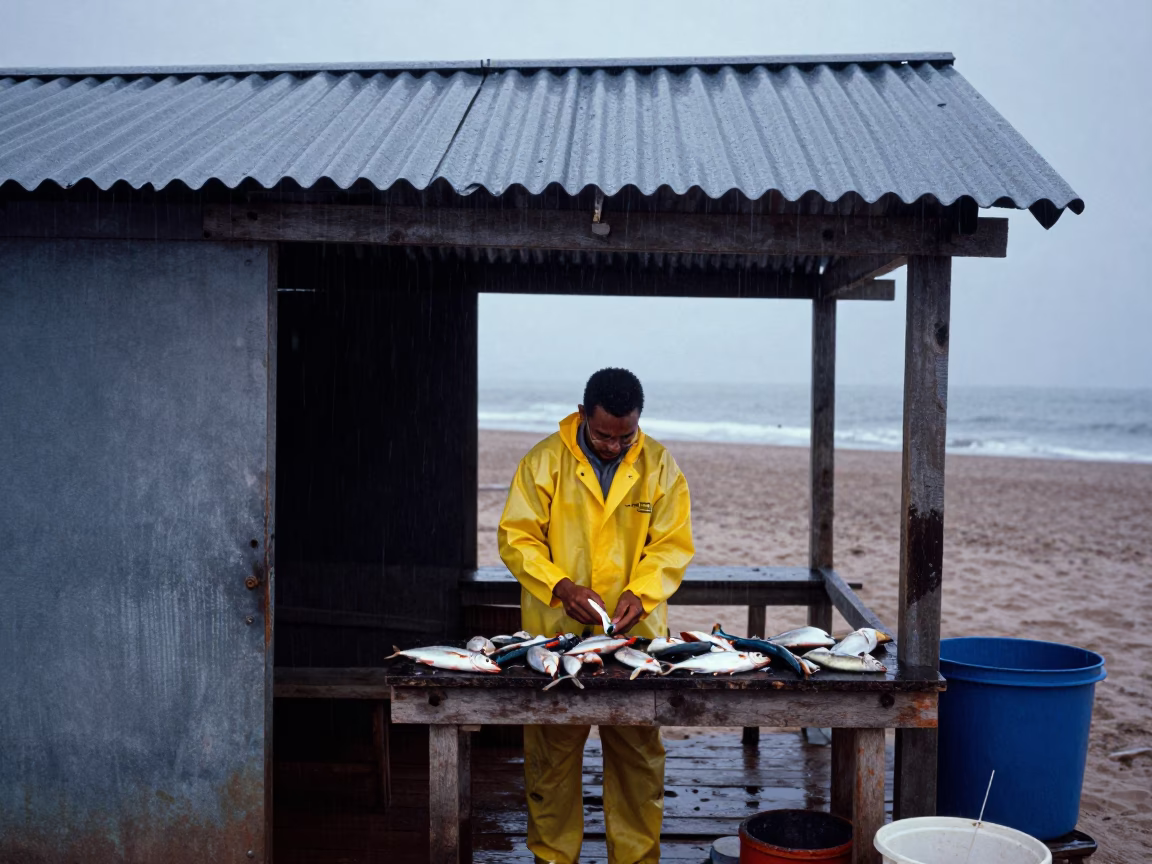 Sorting Catch in Durban in in Durban, South Africa