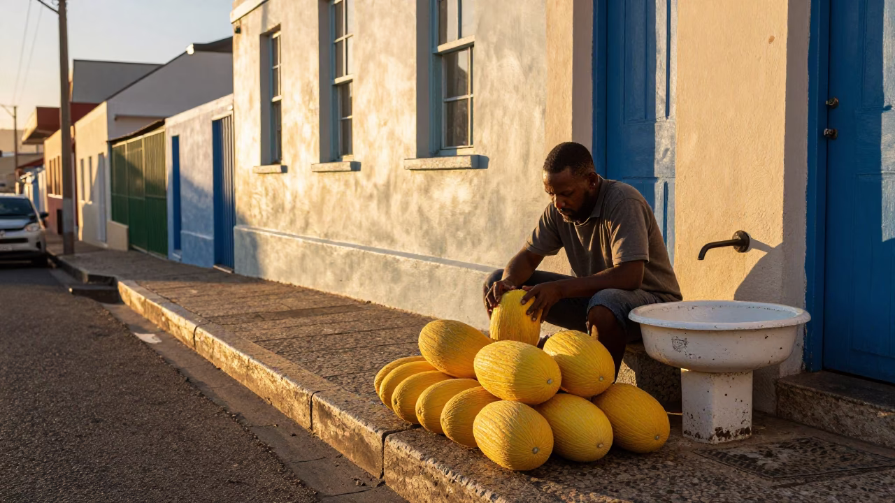 Sorting Fruit in Cape Town in in Cape Town, South Africa