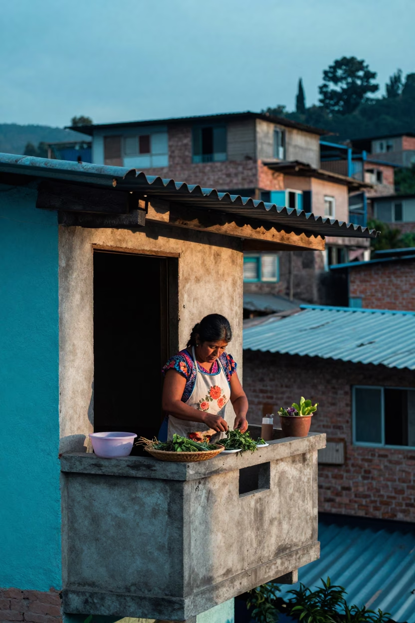 Sorting Herbs in Medellin in in Medellin, Colombia