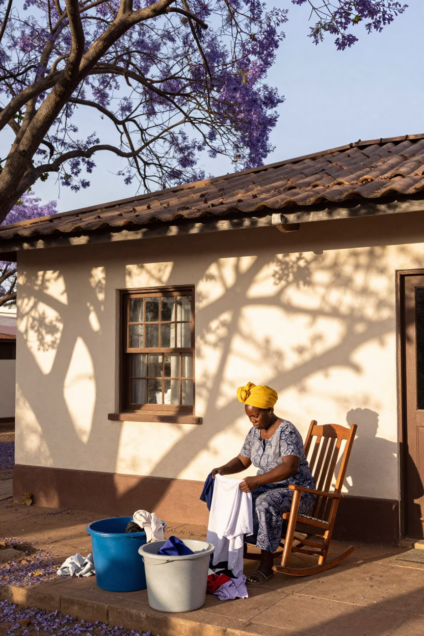 Sorting Laundry in Durban in in Durban, South Africa