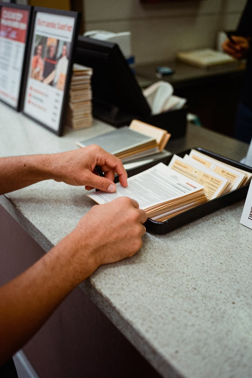Sorting Mail in Buenos Aires in in Buenos Aires, Argentina