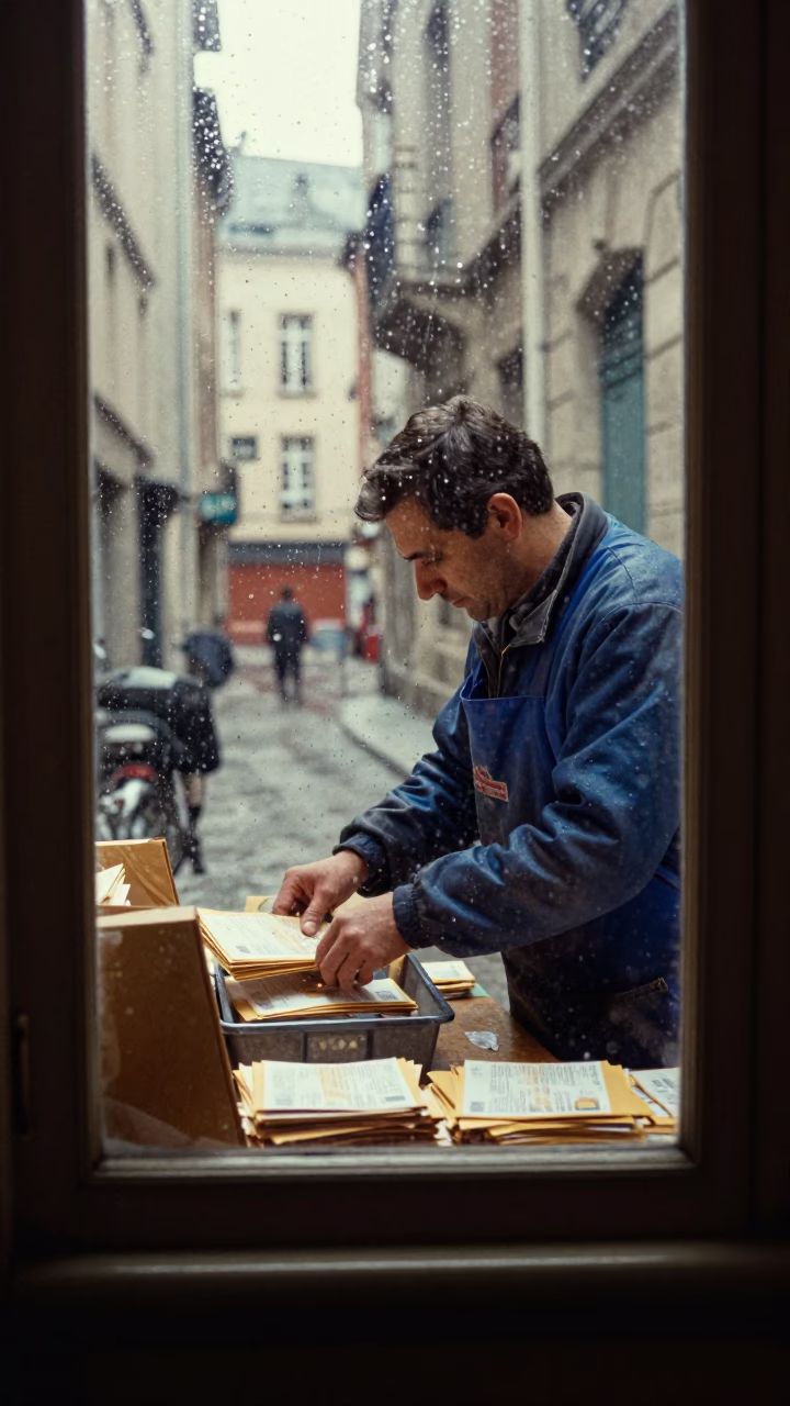 Sorting Mail in Lyon in in Lyon, France