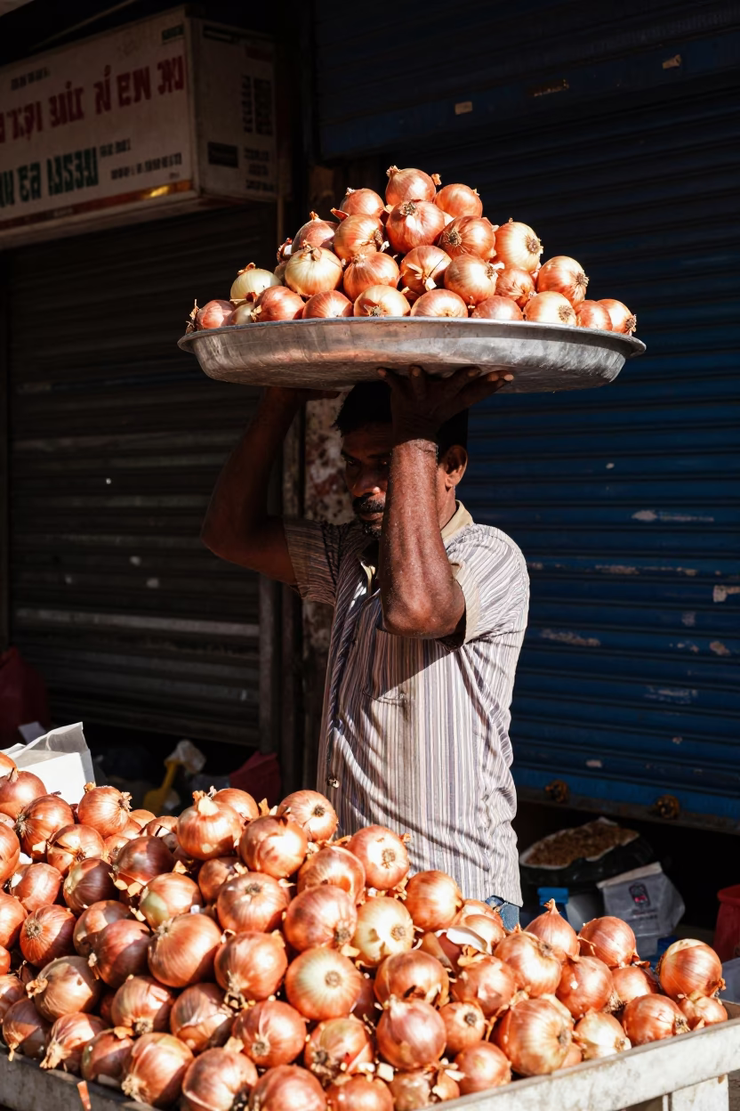 Sorting Onions in Chennai in in Chennai, India