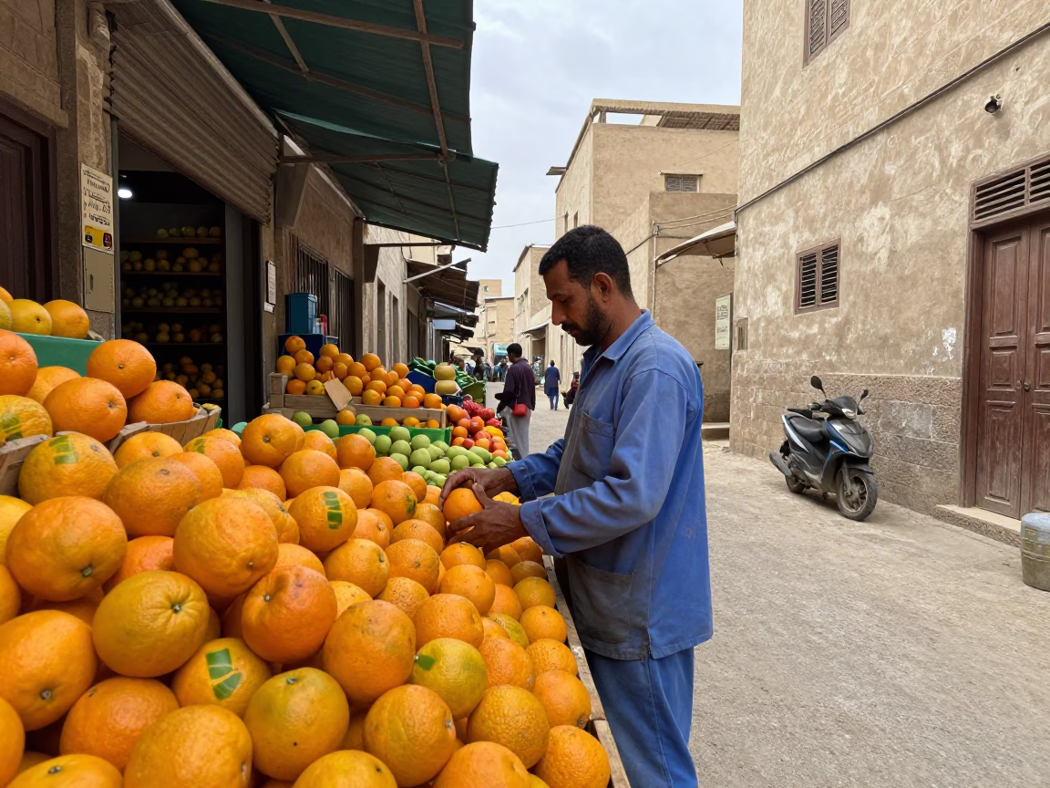 Sorting Oranges in Luxor in in Luxor, Egypt