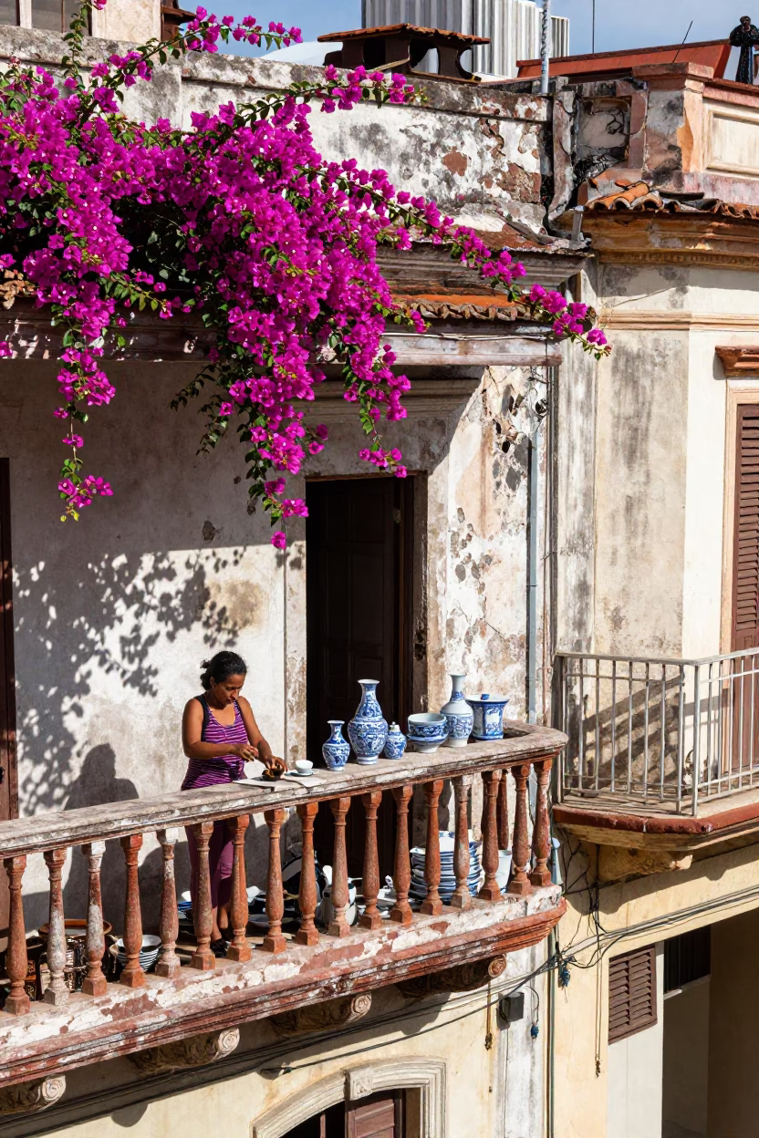 Sorting Porcelain in Havana in in Havana, Cuba
