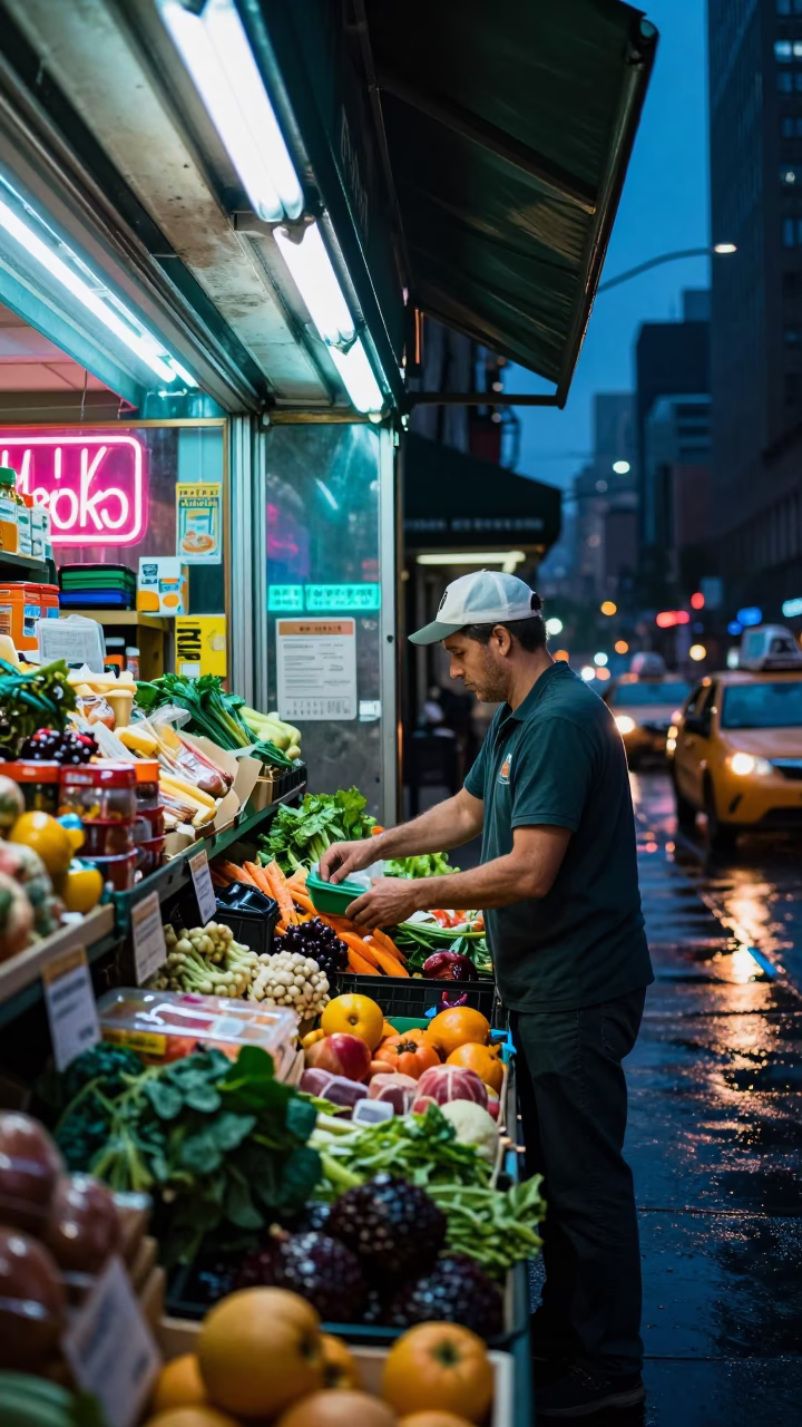 Sorting Produce in New York in in New York, New York, United States