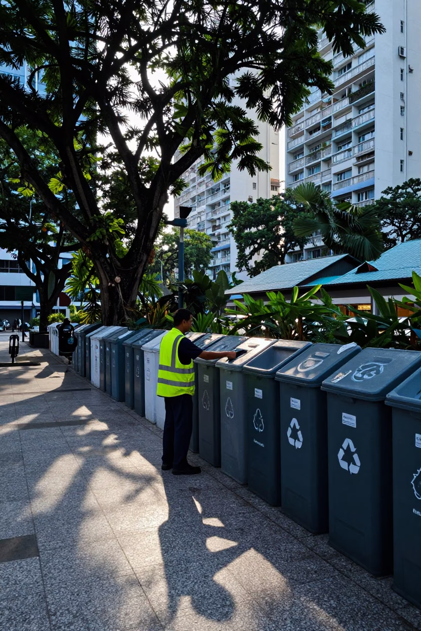Sorting Recyclables in Singapore in in Singapore, Singapore