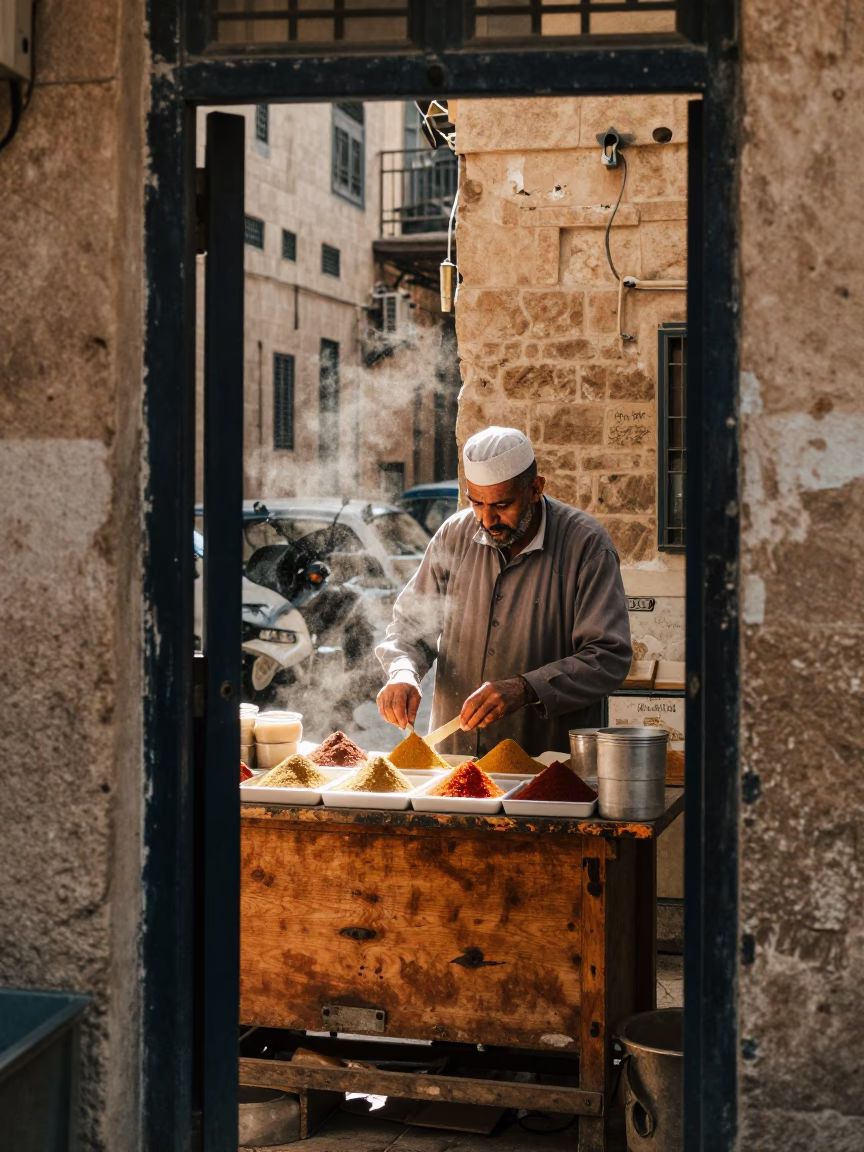 Sorting Spices in Alexandria in in Alexandria, Egypt
